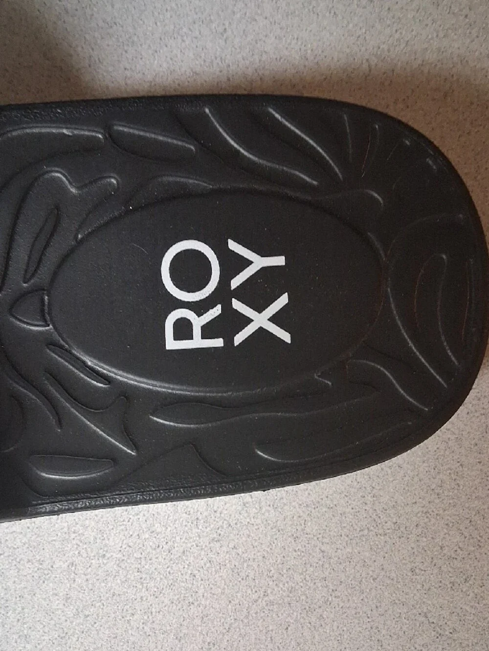 BNWT Roxy Women’s Black Double-Band Slide Sandals SIZE 8